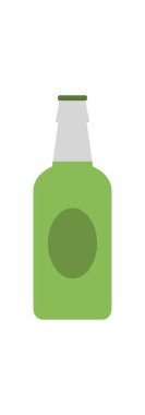 bira şişesi vektör düz renk simgesi