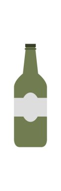 bira şişesi vektör düz renk simgesi