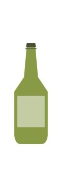 bira şişesi vektör düz renk simgesi