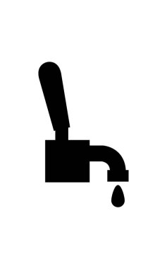 Bira tap simgesi vektör illüstrasyonu