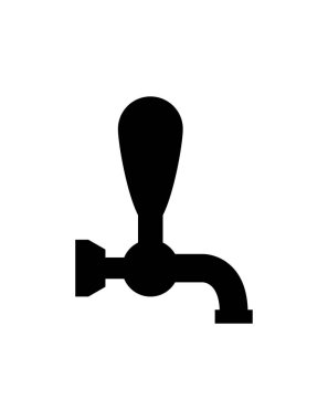 Bira tap simgesi vektör illüstrasyonu