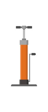 bisiklet pompası, vektör illüstrasyonu basit tasarım 