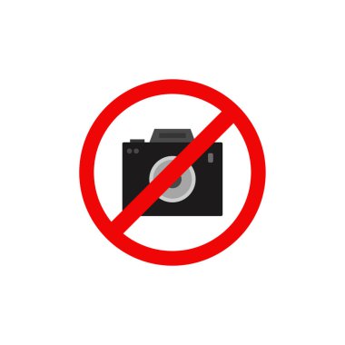 Kamera simgesi vektör illüstrasyonu yok