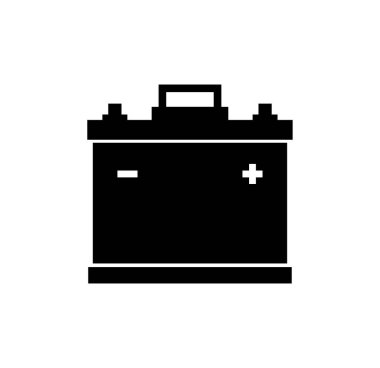 araba aküsü vektör illüstrasyonu