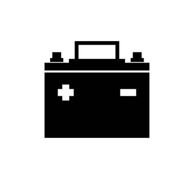 araba aküsü vektör illüstrasyonu