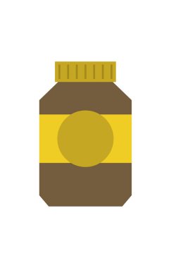 Çikolata kavanozu, vektör illüstrasyonu basit tasarım 