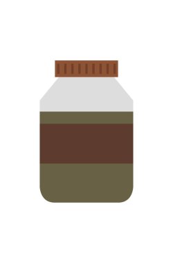 Çikolata kavanozu, vektör illüstrasyonu basit tasarım 