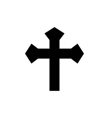 Hıristiyan çapraz kutsal kişilerin resmi, vektör çizim