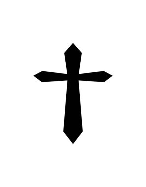 Hristiyan vektör kabartması düz simge