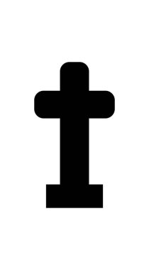 çapraz vektör düz simge