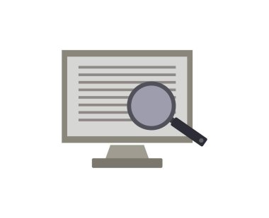 veri arama simgesi vektör illüstrasyonu