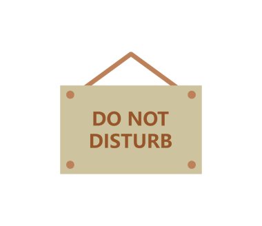 asılı işareti metin ile rahatsız etmeyin