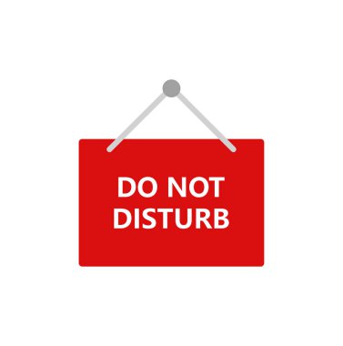 asılı işareti metin ile rahatsız etmeyin