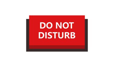 kırmızı işaret rahatsız etmeyin