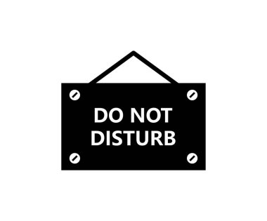 asılı işareti metin ile rahatsız etmeyin