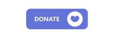 Beyaz arkaplanda izole edilmiş simge vektörü bağışla 