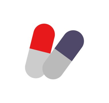 tıbbi haplar izole edilmiş simge 