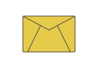 Emai web simgesi. vektör illüstrasyonu.