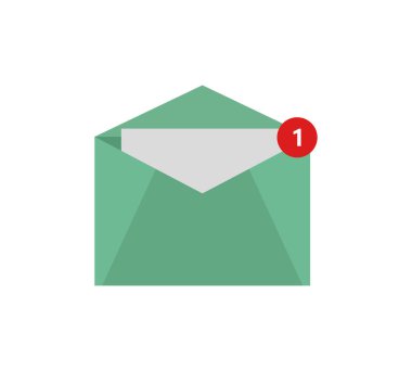 Emai web simgesi. vektör illüstrasyonu.