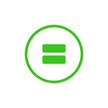 eşit işaret simgesi, vektör illüstrasyonu basit tasarım 