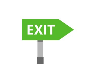 çıkış vektör simgesi çizimi