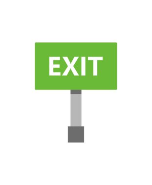 çıkış vektör simgesi çizimi