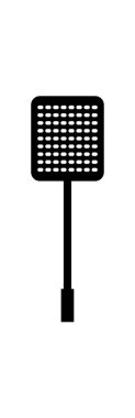Flyswatter düz simgesi, vektör illüstrasyonu