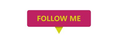 Beni takip et web etiket düğmesi