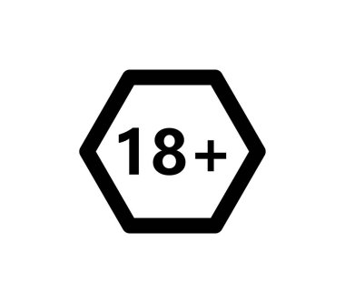 On sekiz artı dış hat simgesi, vektör illüstrasyonu