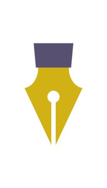 dolmakalem ikonu tasarım vektör şablonu