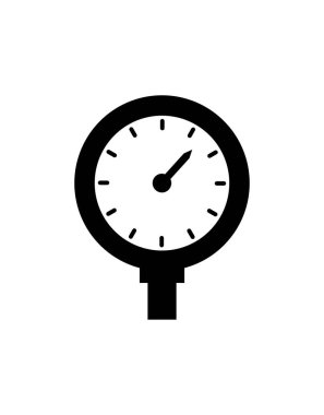 Ölçü, ölçüm, metre simgesi, vektör illüstrasyonu