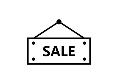 satış etiketi vektör illüstrasyonu