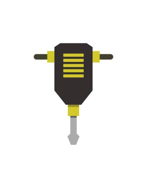 Web için kaya matkabı vektör simgesinin basit çizimi