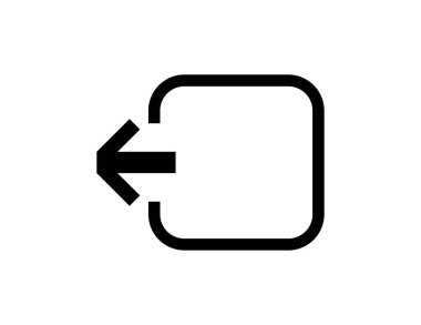 Çıkış simgesi. Çıkış Vektörü modada düz stil. 