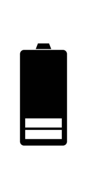 pil ikonu vektör çizimi tasarımı 