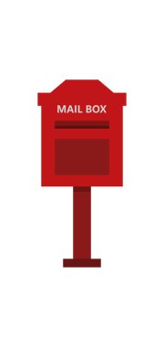 posta kutusu simgesi, düz biçim
