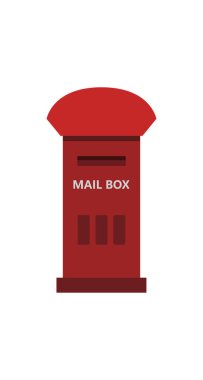 posta kutusu simgesi, düz biçim
