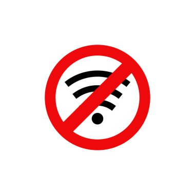 no wifi signal icon. vector illustration
