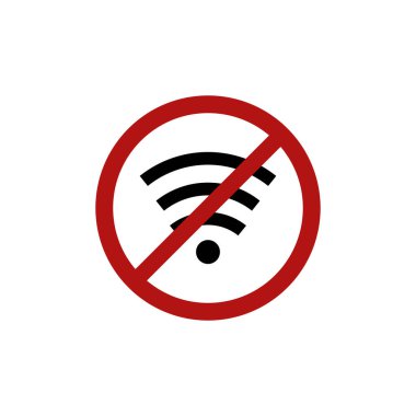 no wifi signal icon. vector illustration