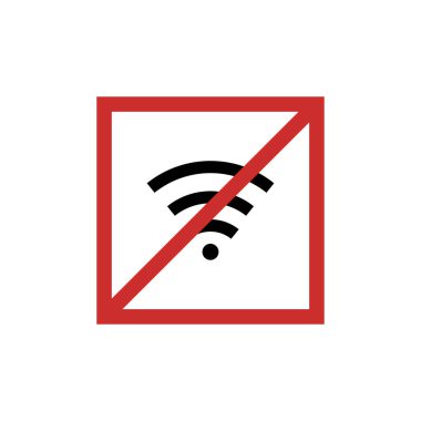 no wifi signal icon. vector illustration