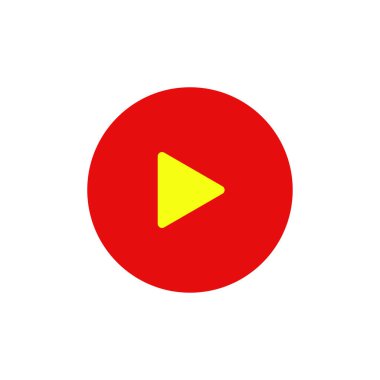 çalma düğmesi simgesi, vektör illüstrasyonu