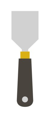  spatula yapı aracı simgesi, düz biçim