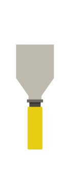  spatula yapı aracı simgesi, düz biçim