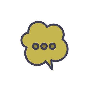 konuşma kabarcığı vektör çizimi