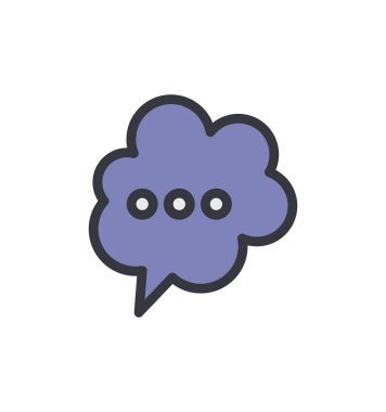 konuşma kabarcığı vektör çizimi