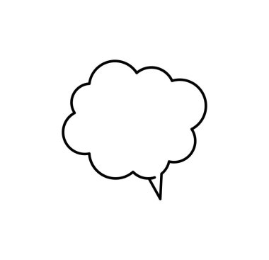 konuşma kabarcığı vektör çizimi