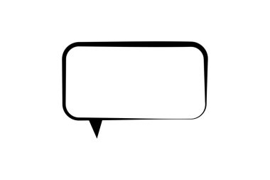 konuşma kabarcığı vektör çizimi