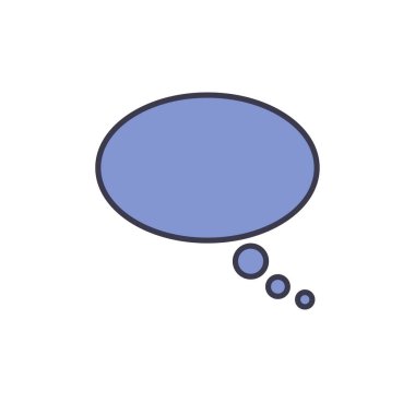 konuşma kabarcığı vektör çizimi