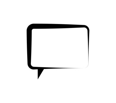 konuşma kabarcığı vektör çizimi