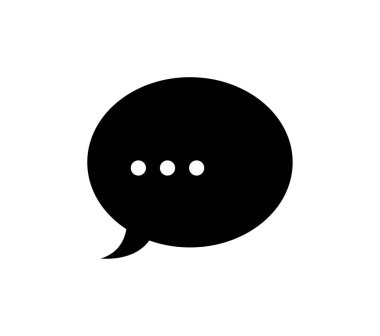 konuşma kabarcığı vektör çizimi